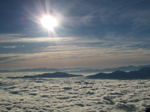 御嶽山からの雲海
